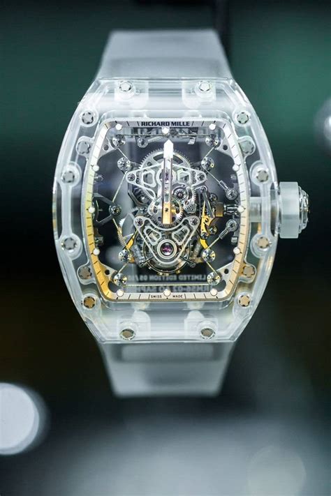 richard mille rm 56-02 tourbillon sapphire.|richard mille green sapphire price.